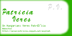 patricia veres business card